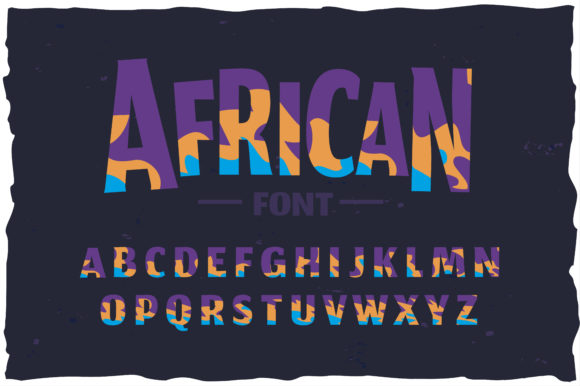 African Color Fonts: A Cute, Playful Display Font for Marketing