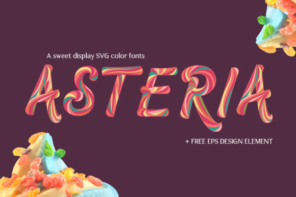Asteria: A Playful Color Font That Stitches With Personality