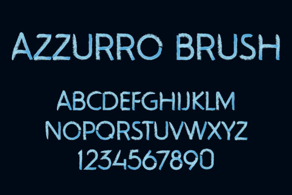Azzurro: A Bold Brush Font for Embroidery That Demands Attention