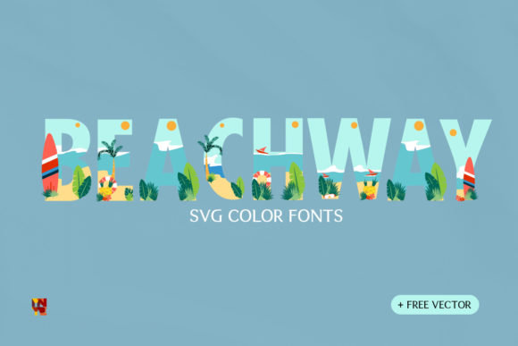 Beachway: A Vibrant Color Fonts Choice for Creative Brands
