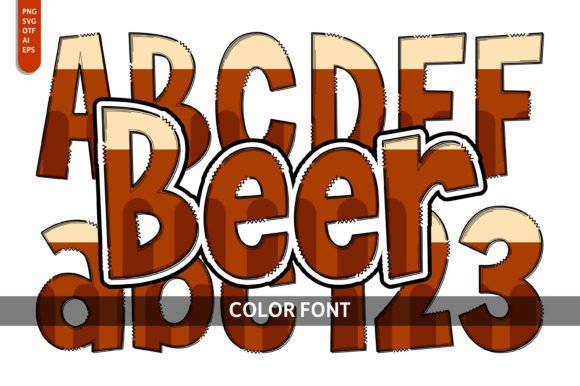 Beer Fonts: A Playful Color Fonts Choice for Handmade Brands