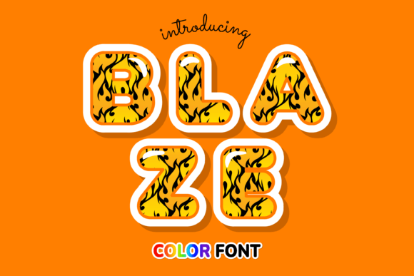 Blaze: A Standout Color Fonts Choice