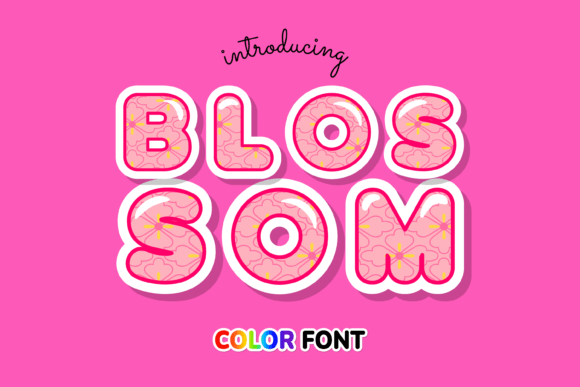 Blossom: A Sweet, Stitch-Ready Color Font