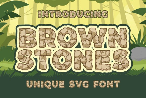 Brown Stones: A Playful Color Font for Handmade Brands