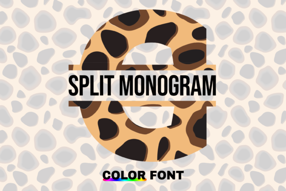 Cheetah Split: A Playful Color Fonts Choice for Creative Sellers