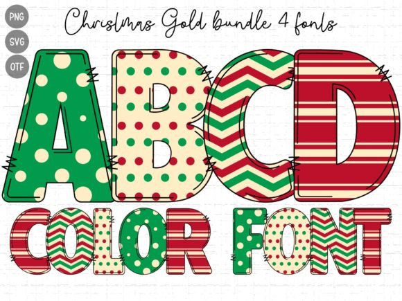 Christmas Gold: A Festive Color Fonts Choice