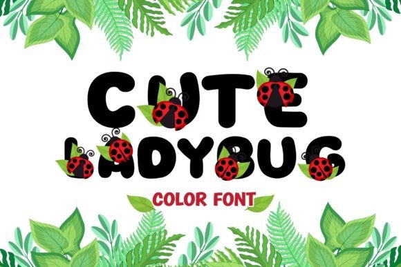 Cute Ladybug: A Playful Color Font for Editorial Charm