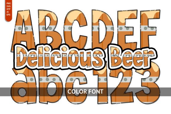 Delicious Beer: A Playful Color Fonts Choice
