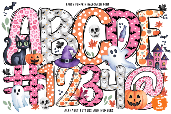 Fancy Pumpkin Halloween Fonts: A Color Fonts Review