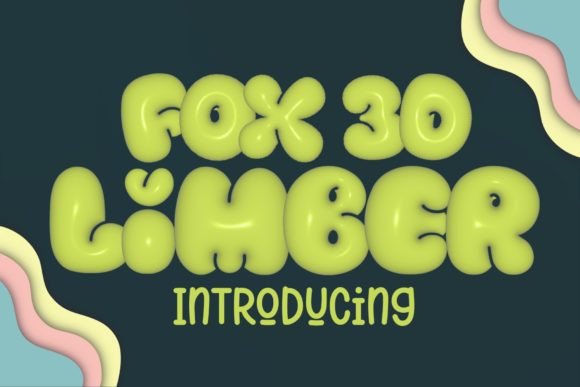 Fox Limber 3D: A Playful Color Fonts Choice