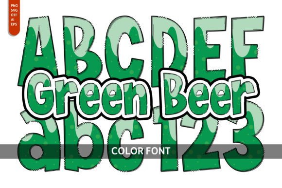 Green Beer: A Playful Color Fonts Choice