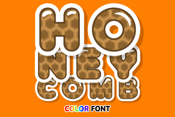 Honeycomb: A Standout Color Fonts Choice