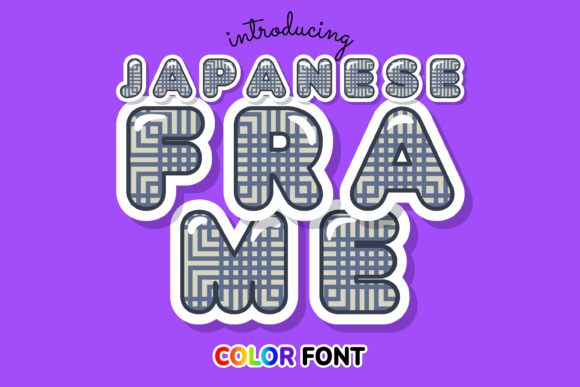 Japanese Frame: A Color Fonts Gem for Editorial Design