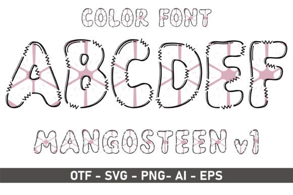 Mangosteen V1: Playful Color Fonts for Handmade Brands