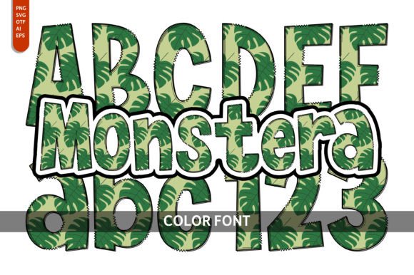 Monstera: A Vibrant Color Fonts Choice for Summer Campaigns
