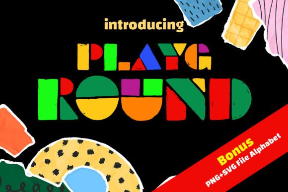 Playground: A Color Fonts Display Font for Playful Editorial Design