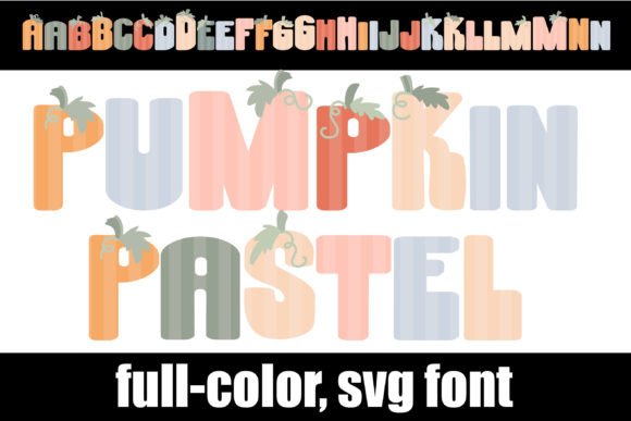 Pumpkin Pastel: A Cozy Color Font for Seasonal Branding