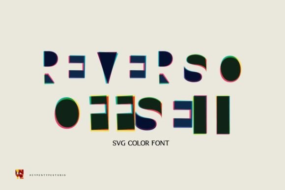 Reverso Offset: A Bold Color Font for Authentic Branding