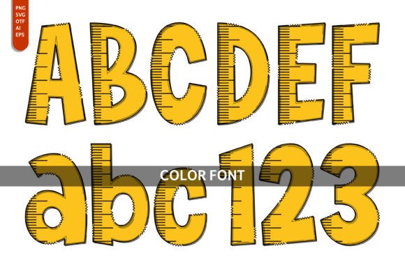Ruler: A Playful Color Fonts Choice for Local Branding
