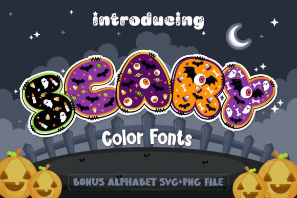 Scary: A Playful Color Fonts Choice for Halloween Branding