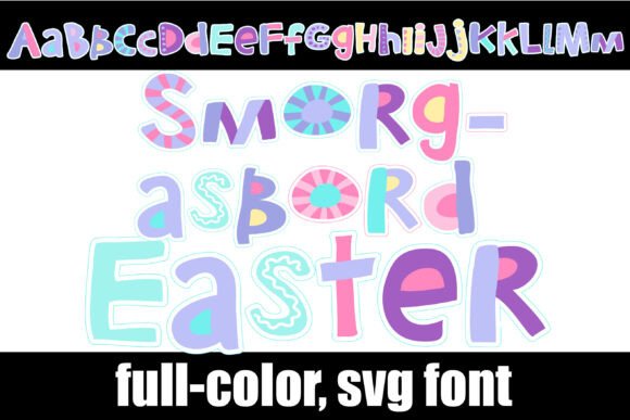 Smorgasbord Easter Fonts: A Color Fonts Review for Sellers