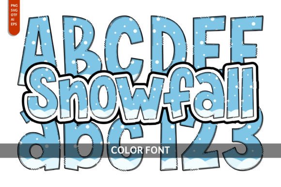 Snowfall: A Whimsical Color Fonts Collection