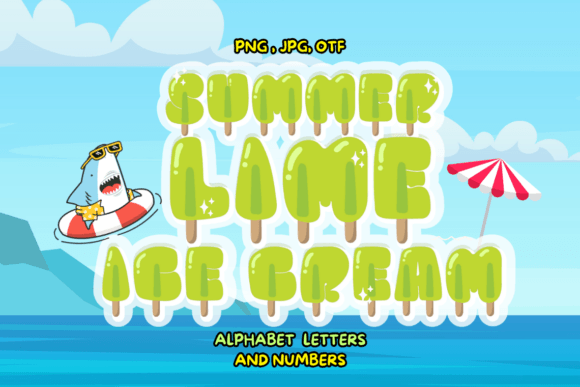 Summer Lime Ice Cream Fonts: A Color Fonts Review
