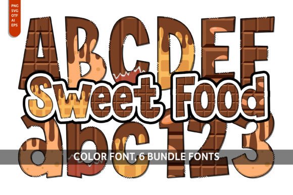 Sweet Food Bundle: A Vibrant Color Fonts Choice