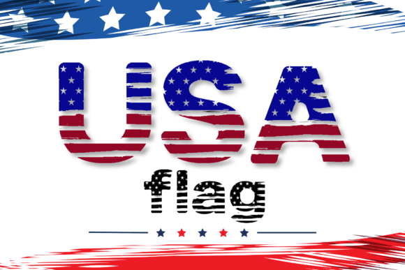Usa Flag: A Playful, Patriotic Font for Embroidery Projects
