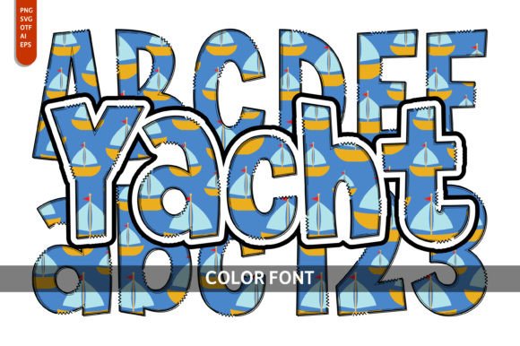 Yacht: A Summer-Ready Color Fonts Asset